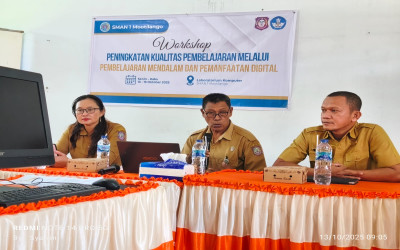 Workshop Peningkatan Kualitas Pembelajaran Melalui Pembelajaran Mendalam dan Pemanfaatan Digital di SMA Negeri 1 Mootilango.